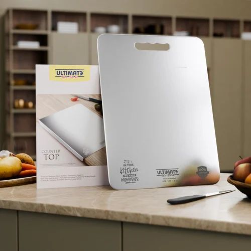 Plastic Stainless Steel Chopping Board , 24 x 34 cm